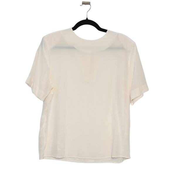 Vintage 100% Silk Kasper & Company A.S.L Blouse Size 14 Cream - Picture 1 of 8